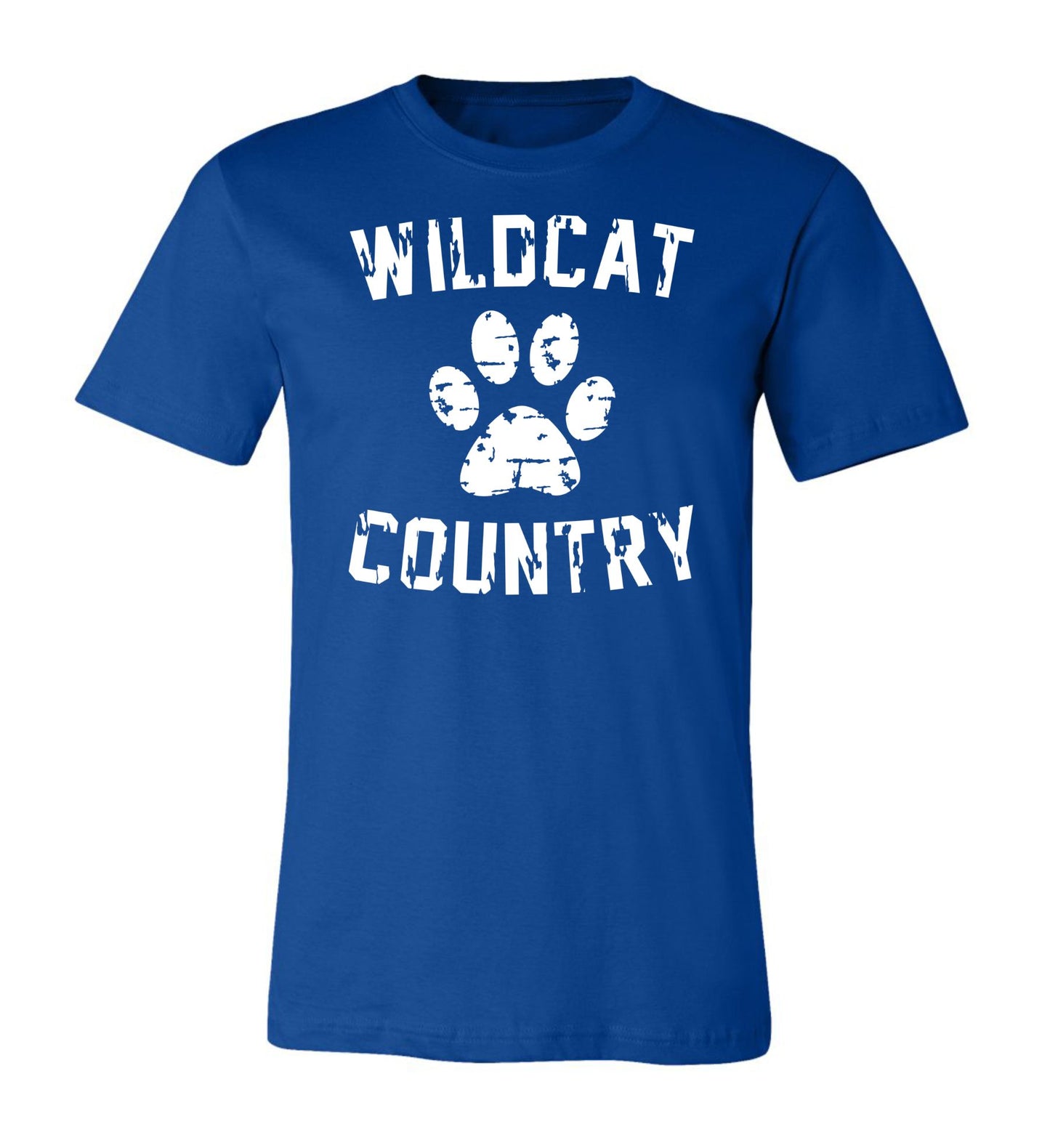 Galva Wildcats - Wildcat Country Tee in Blues and Yellows