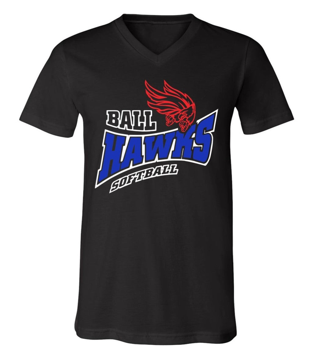 Ballhawks Black shirt with White outline - Lots of style options!