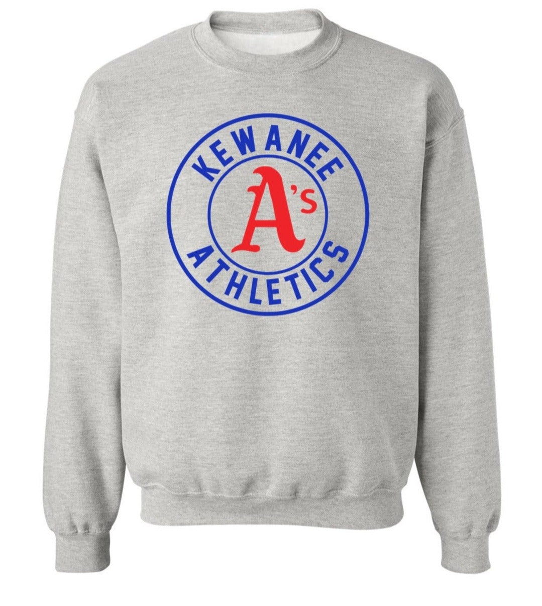 Kewanee A's - Crew Sweatshirt