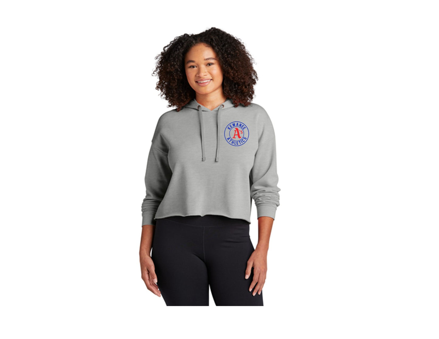 Kewanee A's - Crop Hooded Pullover
