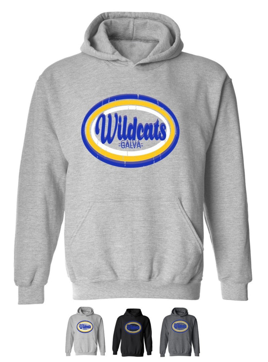 Galva Wildcats - Retro - Hoodie
