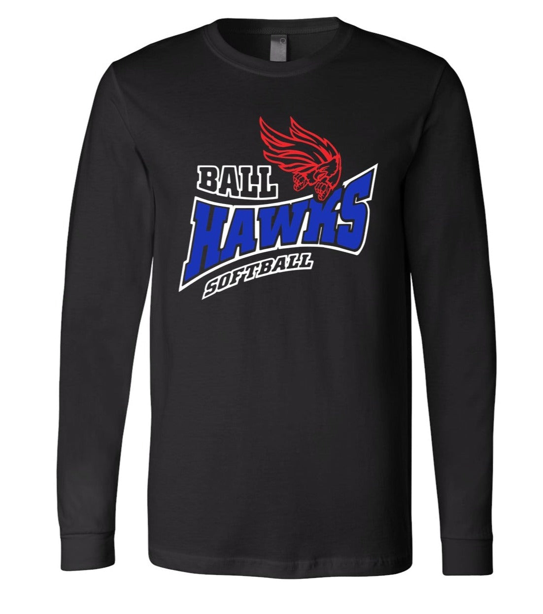 Ballhawks Black shirt with White outline - Lots of style options!