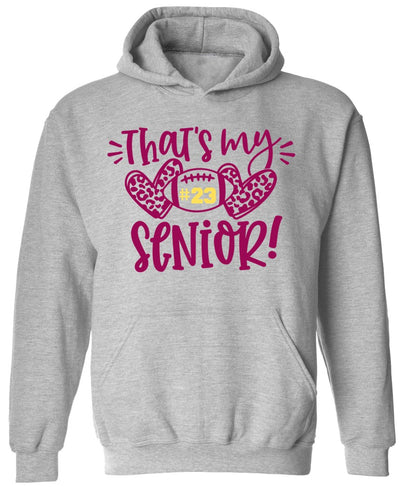 R/W - That's my Senior on Grey - Several Styles to Choose From!