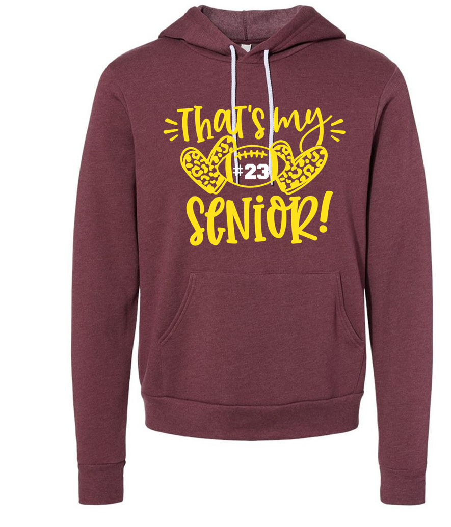 R/W - That's my Senior on Heather Maroon - Several Styles to Choose From!