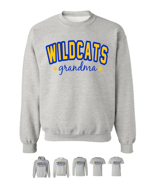 Galva Wildcats Grandma on Grey - Several Styles to Choose From!