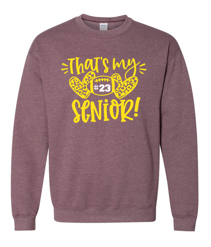 R/W - That's my Senior on Heather Maroon - Several Styles to Choose From!