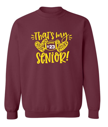 R/W - That's my Senior on Maroon- Several Styles to Choose From!