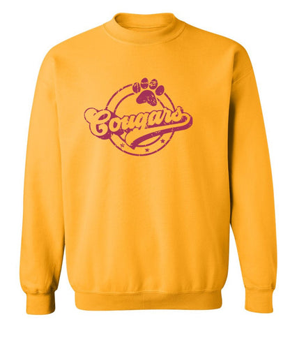 Cougars - on Heather Mustard and Gold - Several Styles to Choose From!