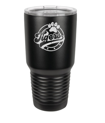 30 oz. Black Insulated Tumbler with Slider Lid - Engraved with Logo