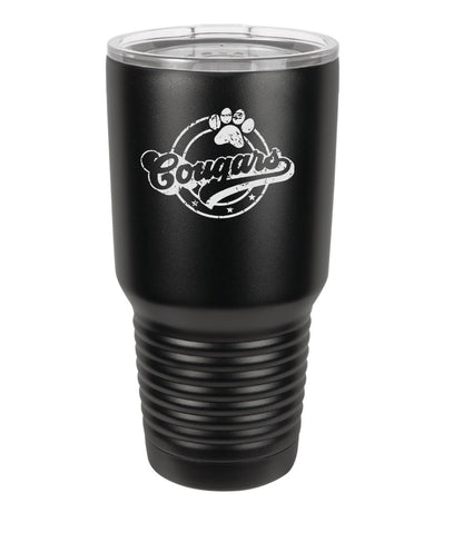 30 oz. Black Insulated Tumbler with Slider Lid - Engraved with Logo