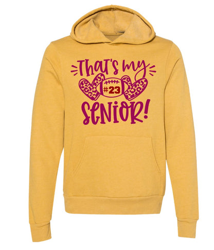 R/W - That's my Senior on Heather Mustard and Gold - Several Styles to Choose From!