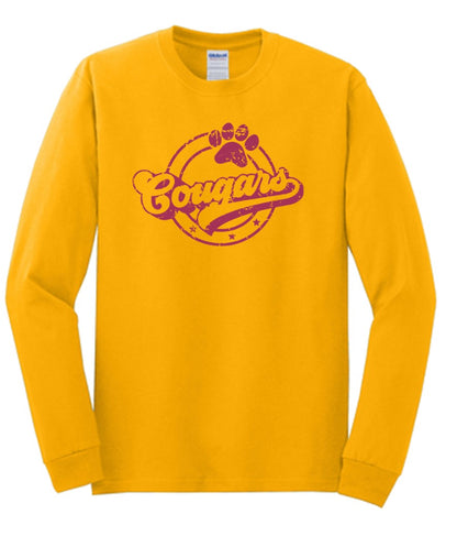 Cougars - on Heather Mustard and Gold - Several Styles to Choose From!