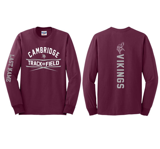 Cambridge Vikings - Jr. High Track - Long Sleeve- Adult Sizes Only