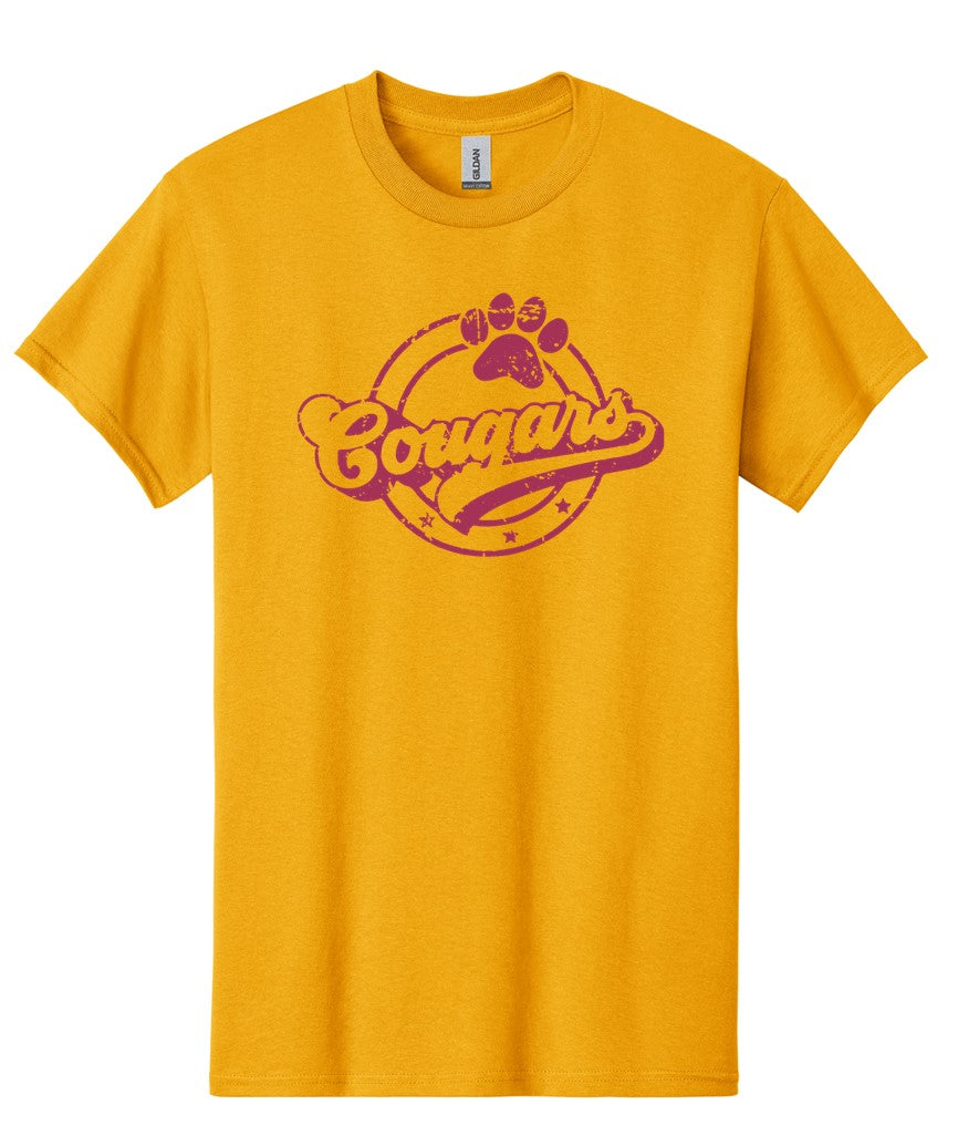 Cougars - on Heather Mustard and Gold - Several Styles to Choose From!