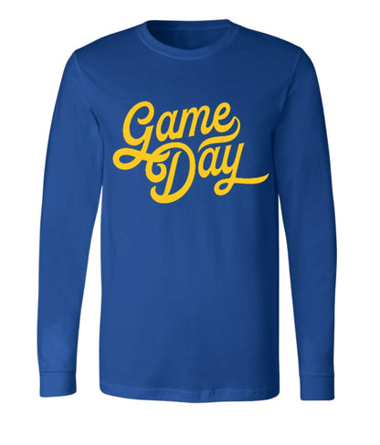 Game Day in Yellow on Royal Blue - Several Styles to Choose From!