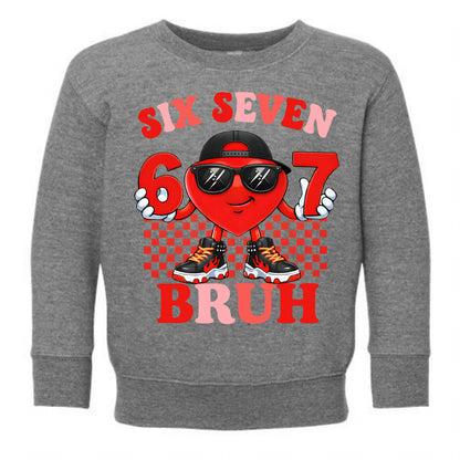 6/7 Bruh- Red Print- You Pick the Style and Color!