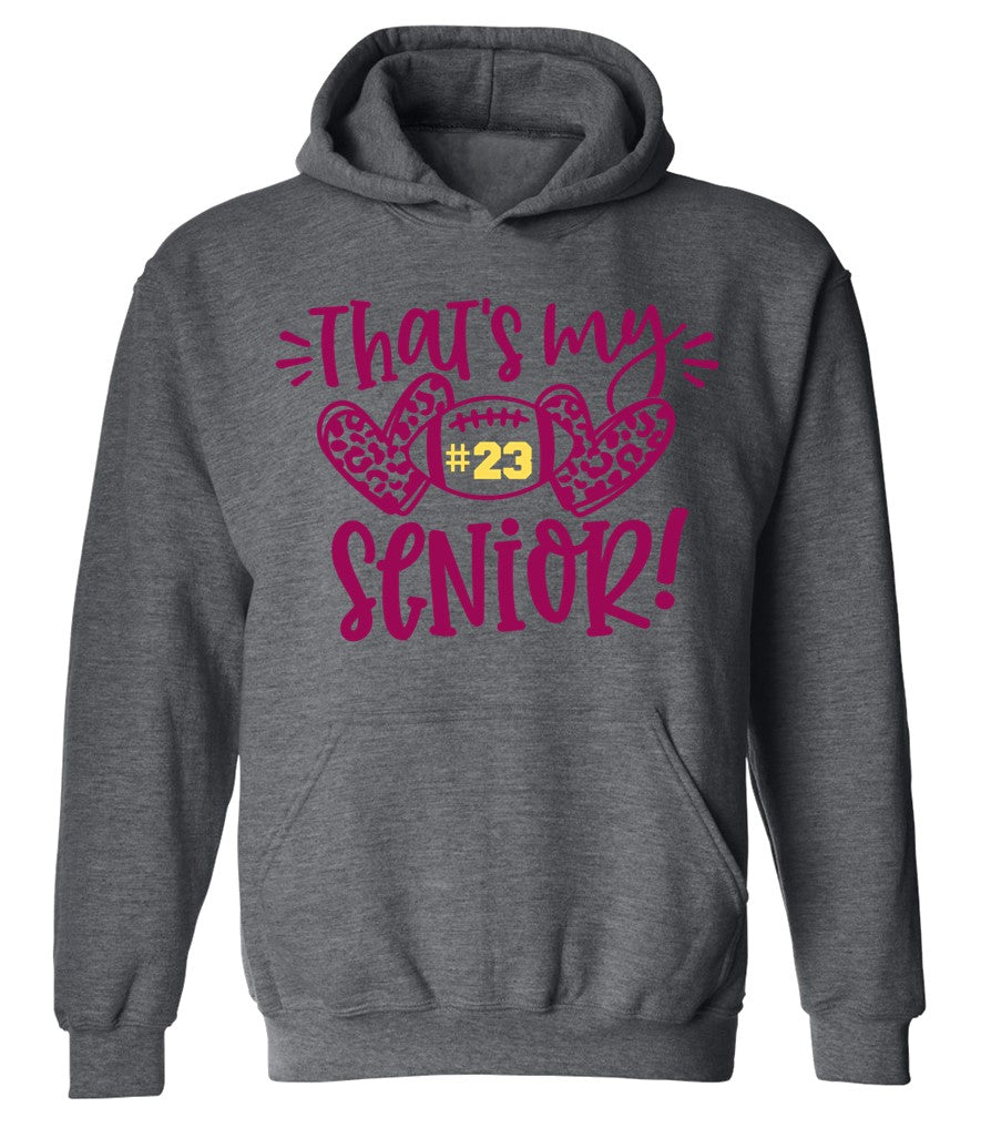 R/W - That's my Senior on Deep Heather - Several Styles to Choose From!