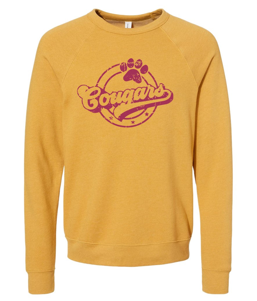 Cougars - on Heather Mustard and Gold - Several Styles to Choose From!