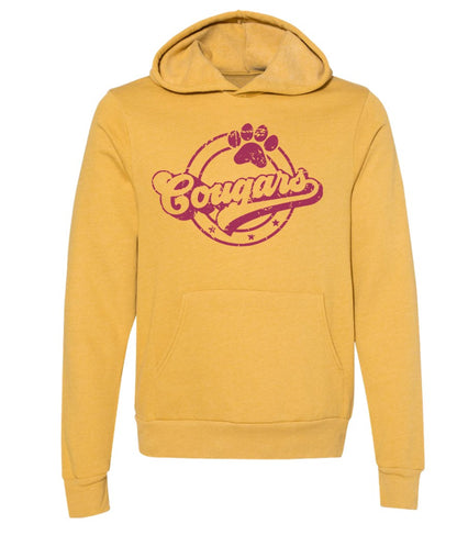 Cougars - on Heather Mustard and Gold - Several Styles to Choose From!