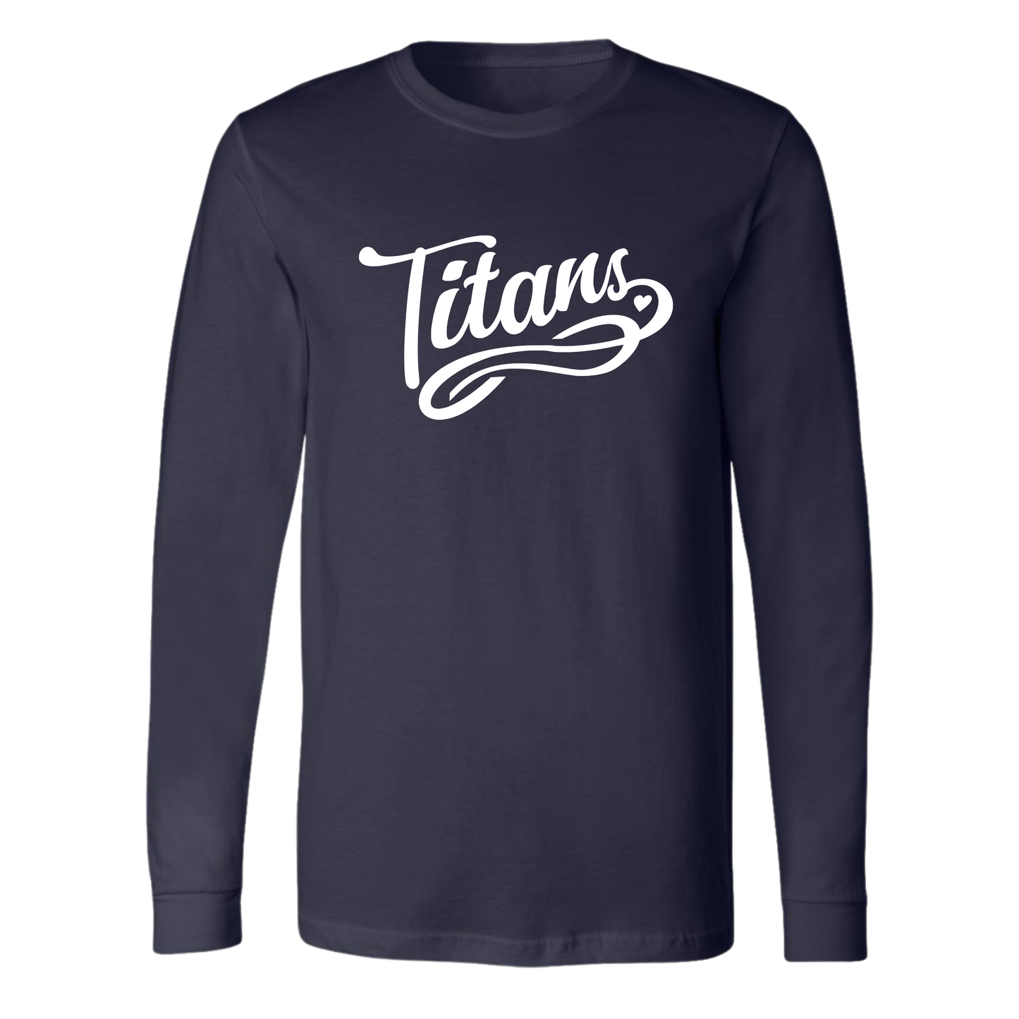 AW Titans Heart on Navy- Several Styles to Choose From!