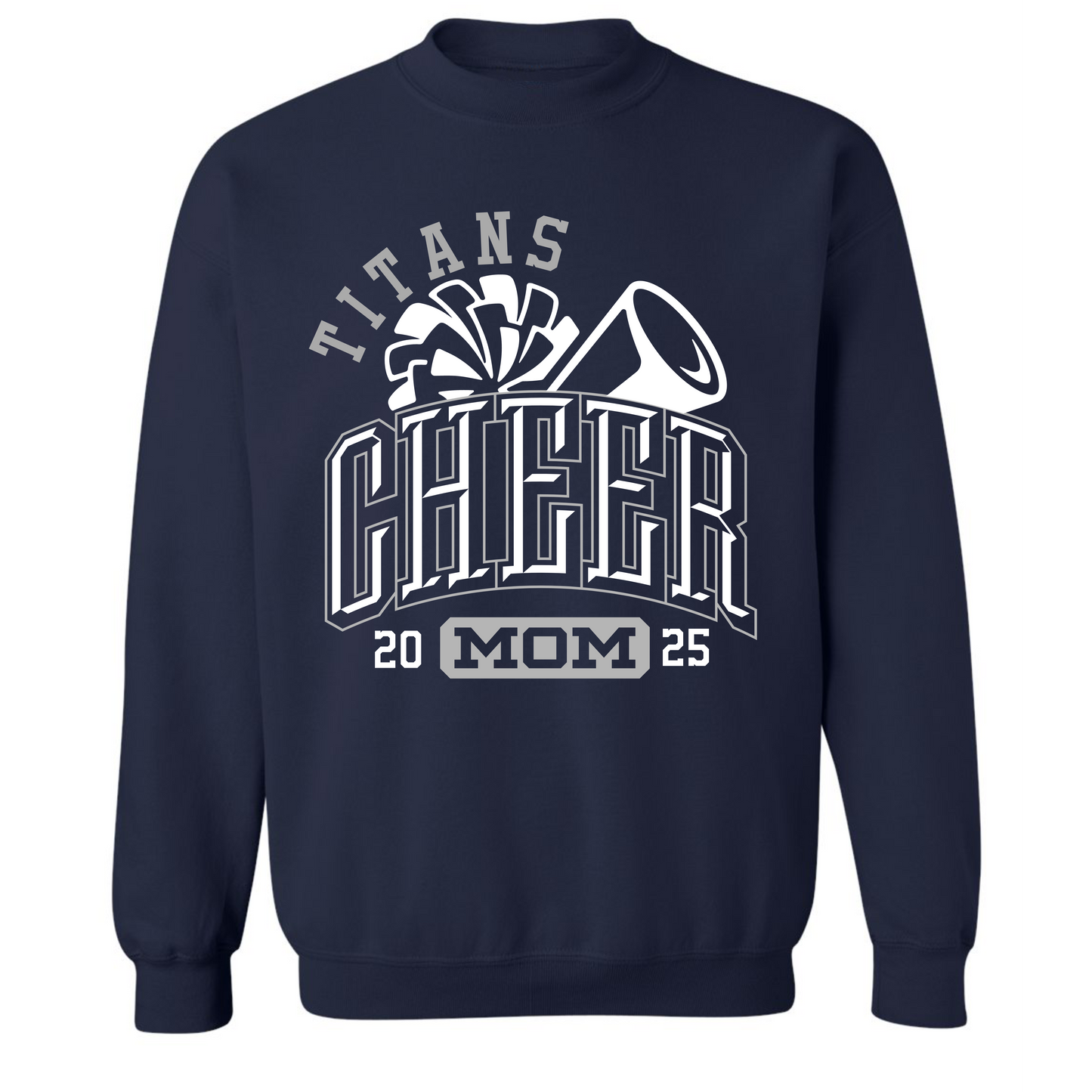 AW Titans Cheer Mom on Navy- Several Styles to Choose From!