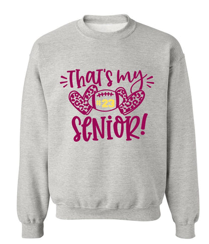 R/W - That's my Senior on Grey - Several Styles to Choose From!