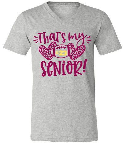 R/W - That's my Senior on Grey - Several Styles to Choose From!