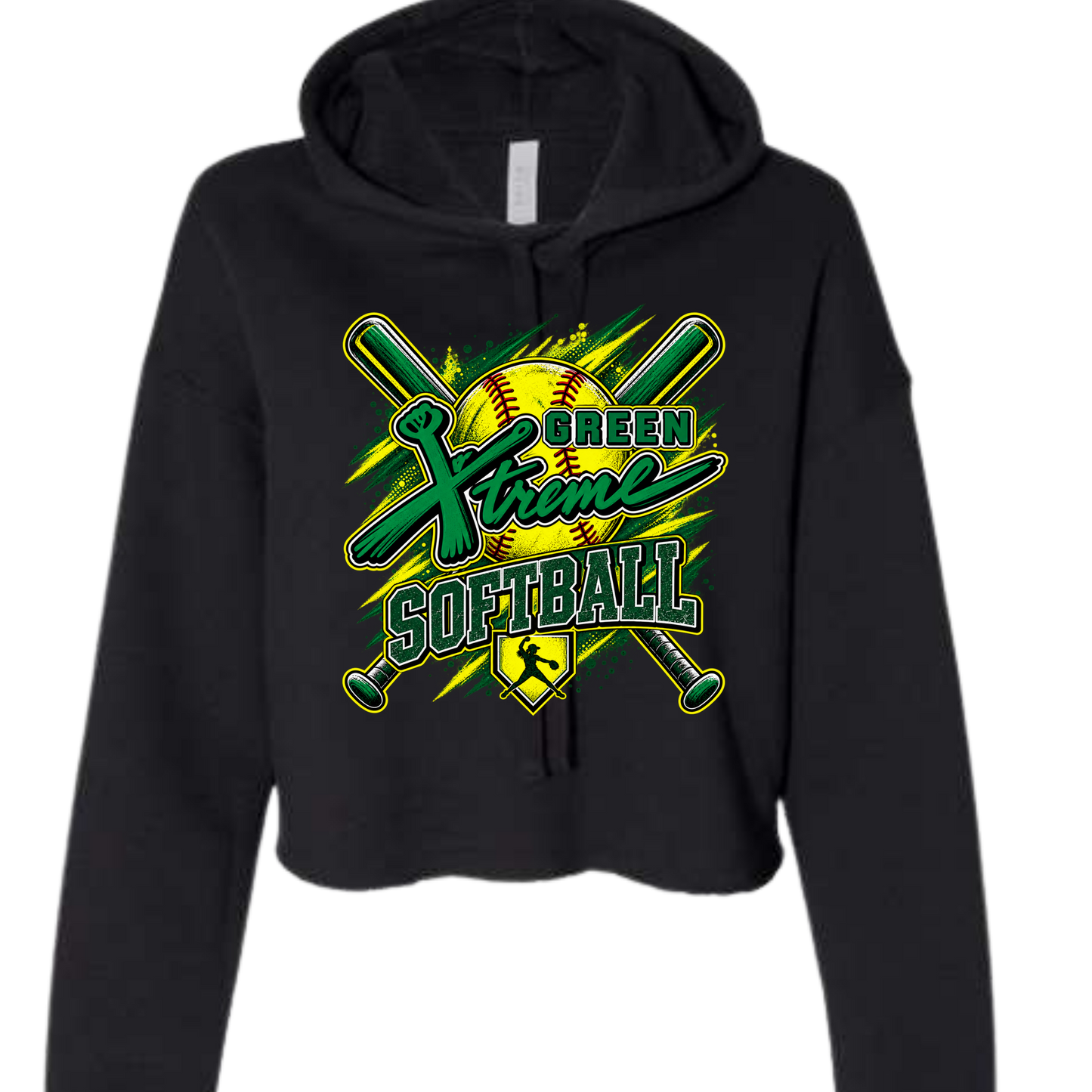 Green Xtreme- Black Cropped Hoodie- Several Styles to Choose From!