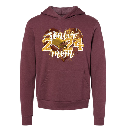 R/W - Football Mom 2024 on Maroon- Several Styles to Choose From!