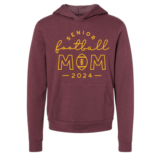 R/W - Senior Football Mom on Maroon- Several Styles to Choose From!