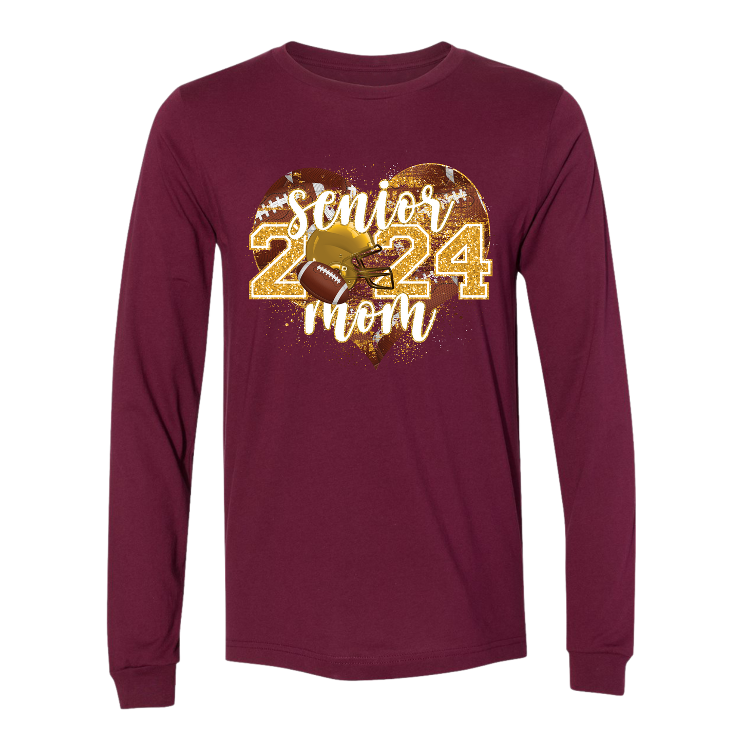 R/W - Football Mom 2024 on Maroon- Several Styles to Choose From!