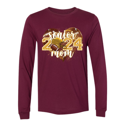 R/W - Football Mom 2024 on Maroon- Several Styles to Choose From!