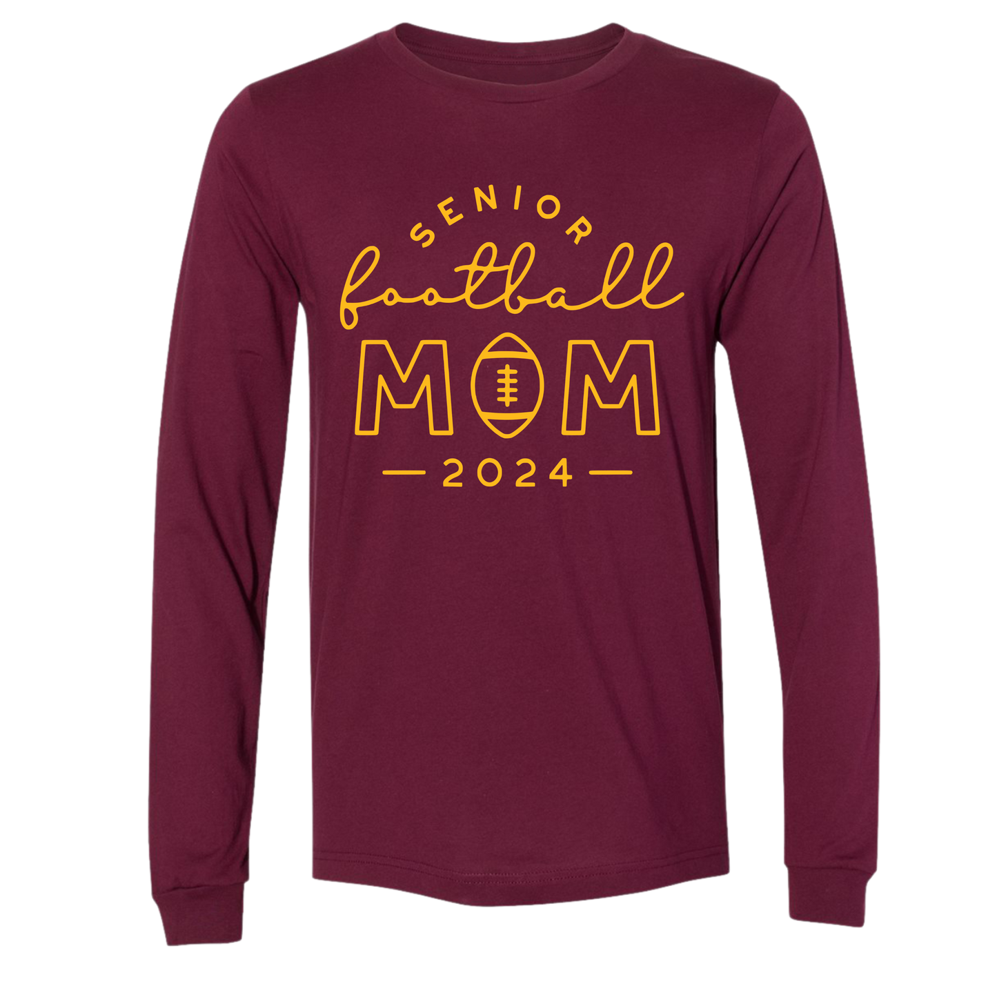 R/W - Senior Football Mom on Maroon- Several Styles to Choose From!