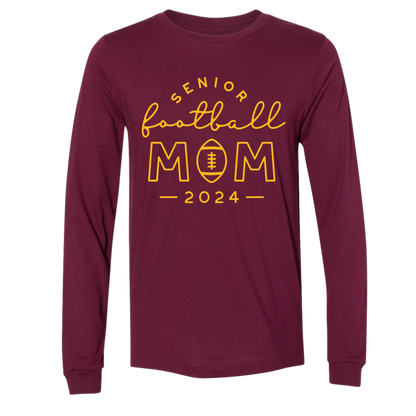 R/W - Senior Football Mom on Maroon- Several Styles to Choose From!