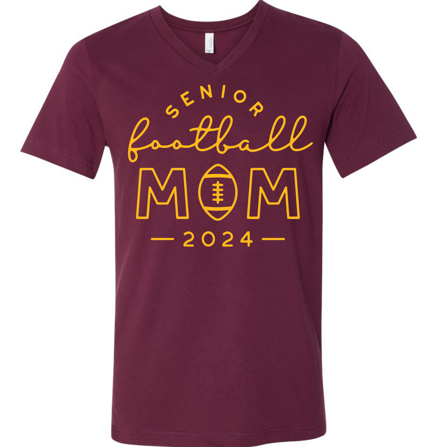 R/W - Senior Football Mom on Maroon- Several Styles to Choose From!