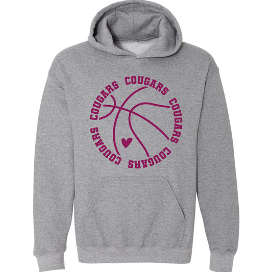 Cougars Basketball on Dark Gray- Several Styles to Choose From!