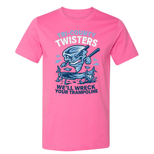 Twisters Trampoline on Pink- Several Styles to Choose From!