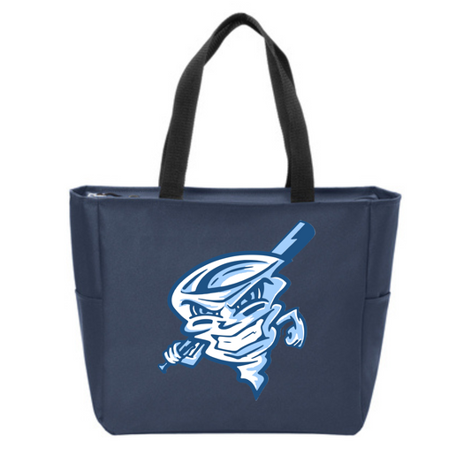 Twisters Logo on Medium Navy Tote-BG410