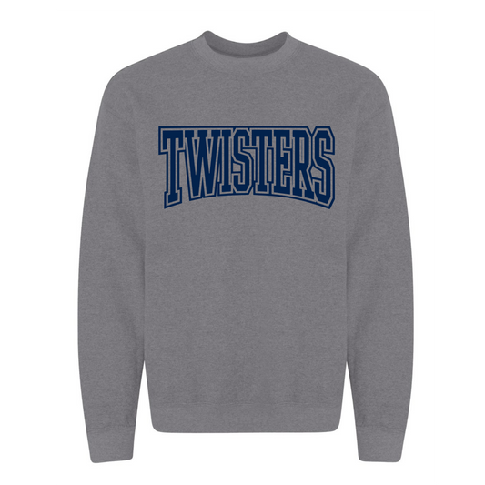 Navy Twisters on Deep Heather Gray- Several Styles to Choose From!