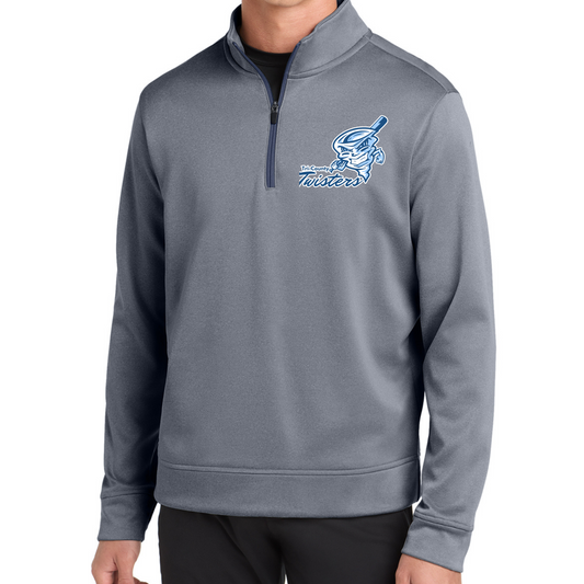 Tri-County Twisters on Heather Navy - Sport-Tek PosiCharge- 1/4-Zip Pullover