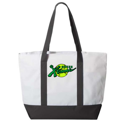 Green Xtreme Logo on Large Tote