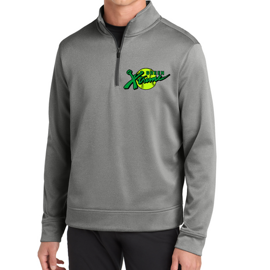 Green Xtreme Logo on Dark Gray  - Sport-Tek PosiCharge- 1/4-Zip Pullover