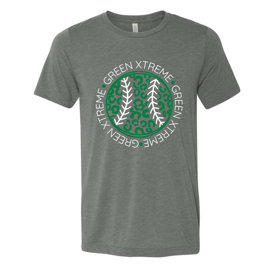 Green Xtreme Leopard on Deep Heather Gray- Several Styles to Choose From!
