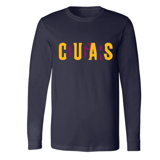 Cougars Graphic Print on Black- Several Styles to Choose From!