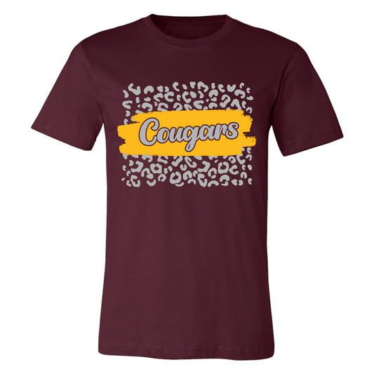 Cougars Paint on Maroon- Several Styles to Choose From!