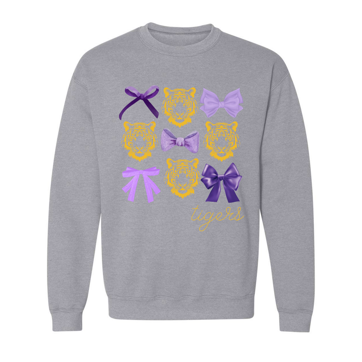 Tiger Coquette on Deep Heather Gray- Several Styles to Choose From!