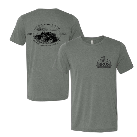 Bos Bros. 10 Year Logo on Back-You Pick the Style and Color!