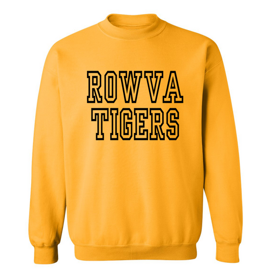 ROWVA Tigers on Gold- Several Styles to Choose From!