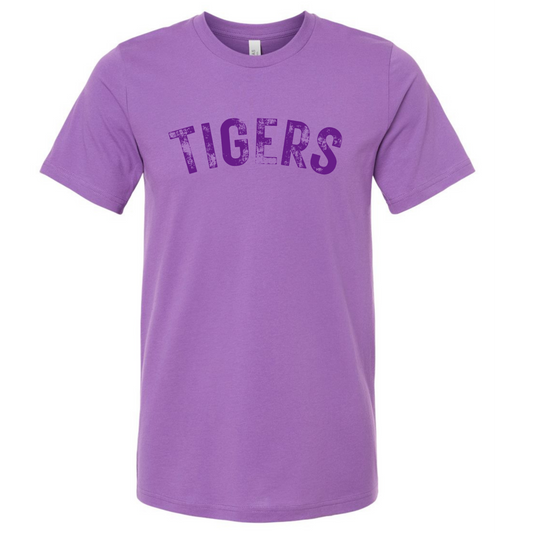 Distressed Tigers on Purple- Several Styles to Choose From!