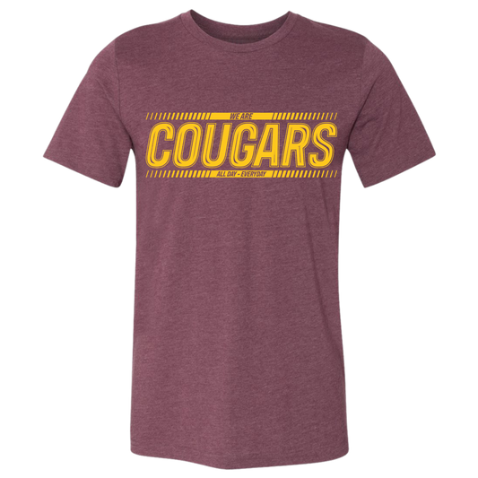 We Are Cougars- Stripe Design